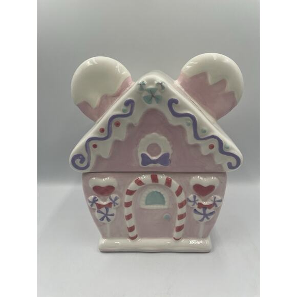 Disney Minnie Mouse Christmas Gingerbread Cookie Jar/Canister 2025 NEW W/ Tags! - Picture 1 of 10